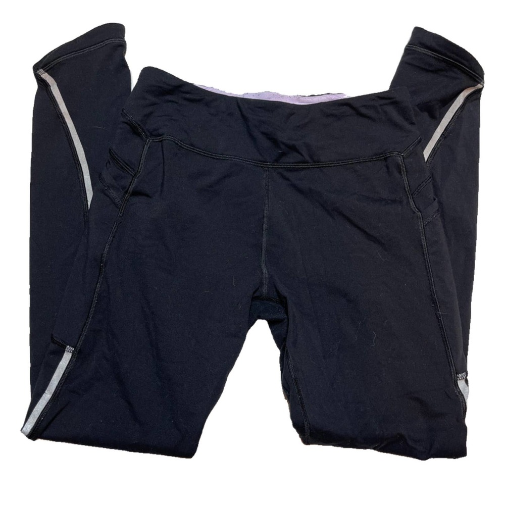 Ivivva Womens Black Activewear Yoga Leggings sz 14